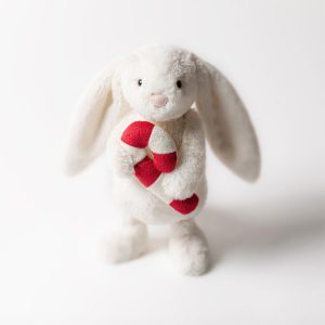 Bashful Bunny with Candy Cane