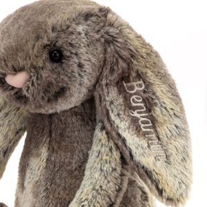 Personalised Bashful Cottontail Bunny Medium