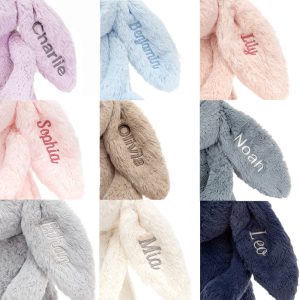 Personalised Bashful Cottontail Bunny Medium
