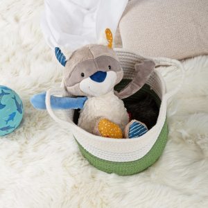 Patchwork Raccoon Plush Toy